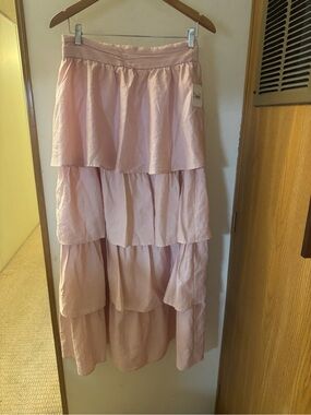 Altar'd State Blush Tiered Skirt